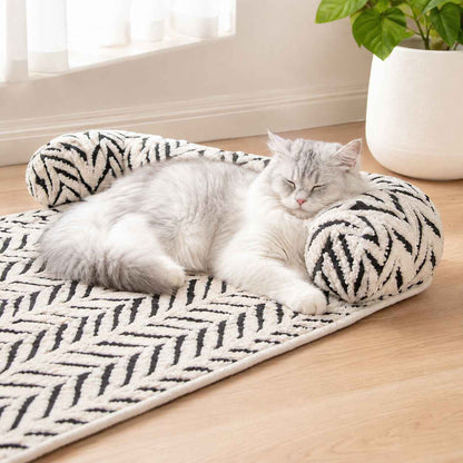 ふわもこ ソファ用くつろぎ猫マット